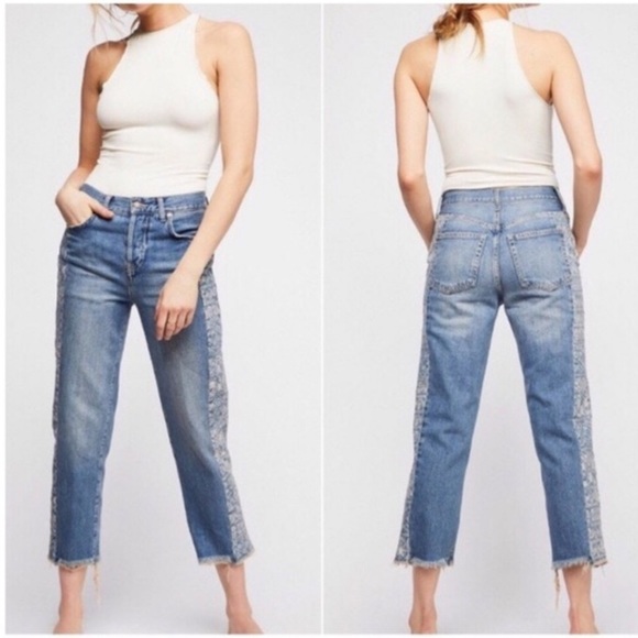 tribal boyfriend jeans